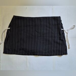 SHEIN Black and White Pinstripe Skirt